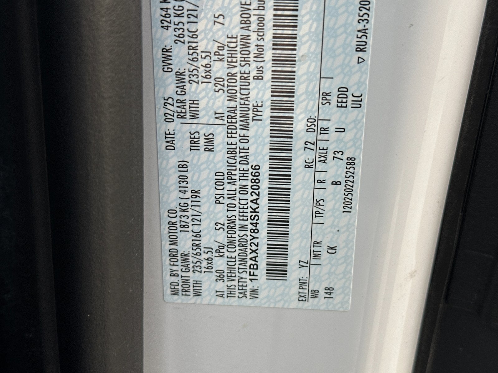2025 Ford Transit-350 XLT