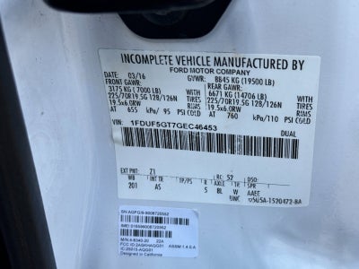 2016 Ford F-550SD XL DRW