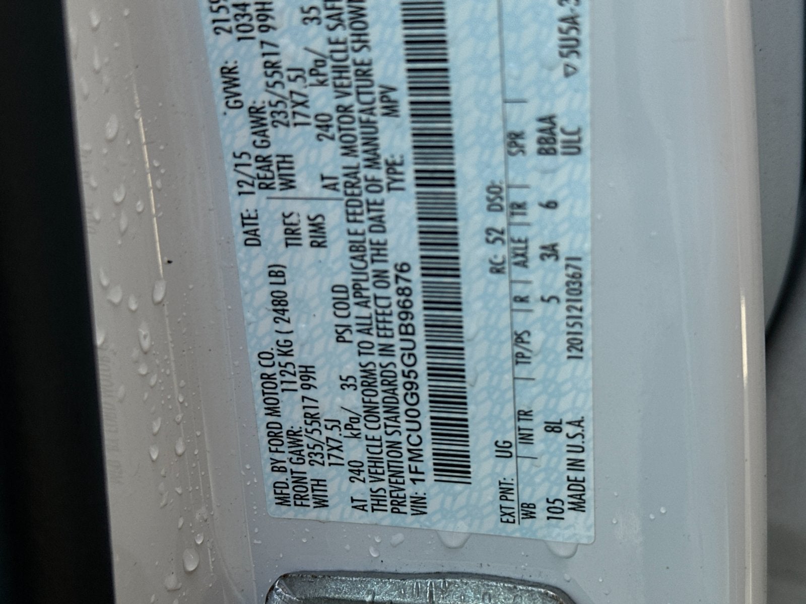 2016 Ford Escape SE
