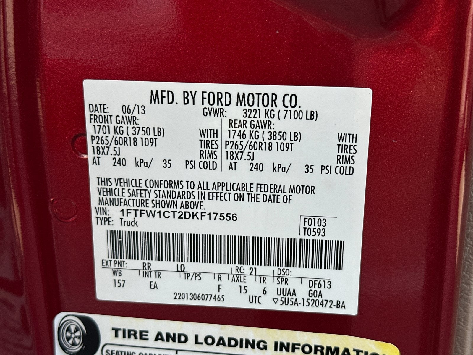 2013 Ford F-150 Lariat