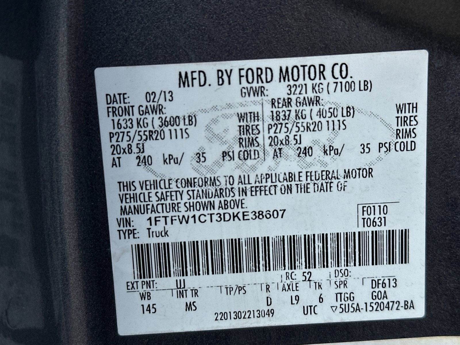 2013 Ford F-150 XLT