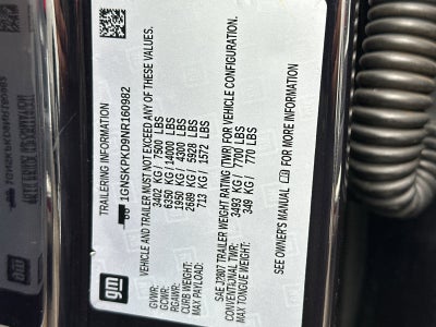 2022 Chevrolet Tahoe Z71