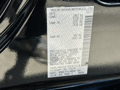 2025 Nissan Altima 2.5 SV