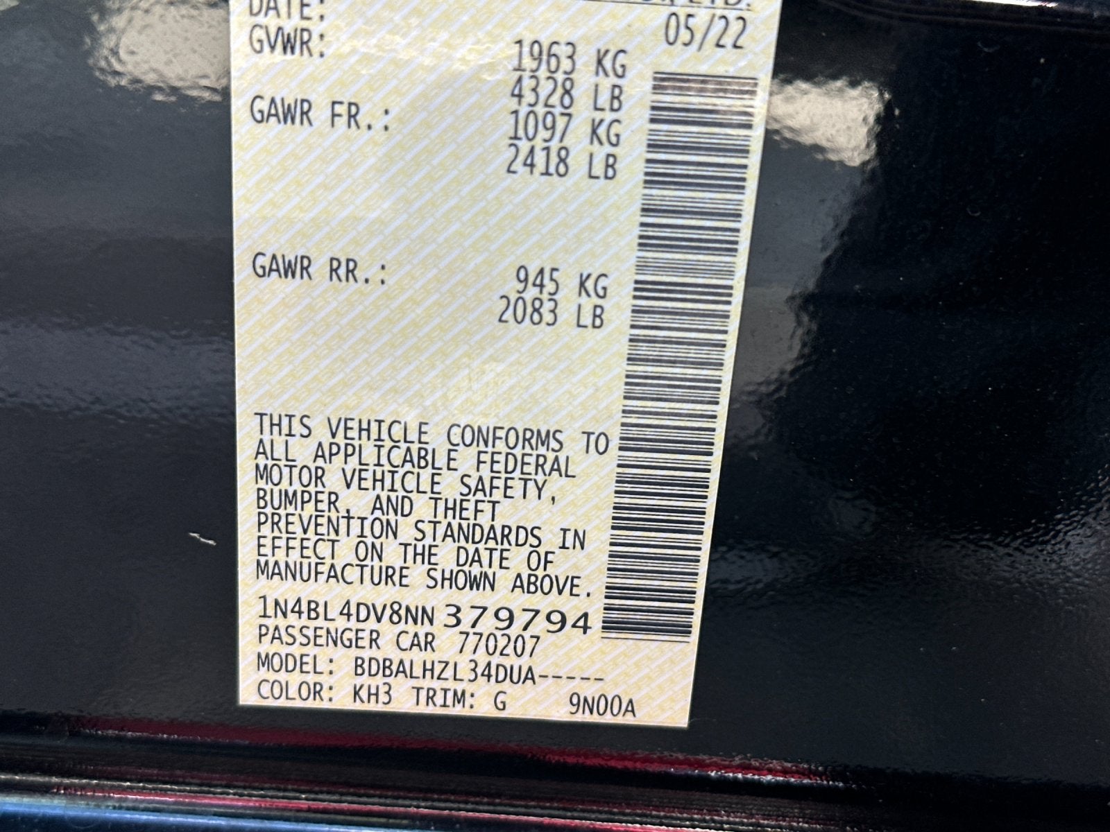 2022 Nissan Altima 2.5 SV