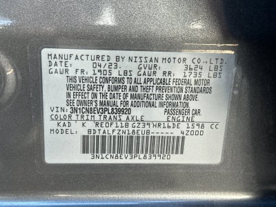 2023 Nissan Versa 1.6 SV