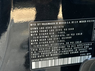 2024 Volkswagen Taos 1.5T SE