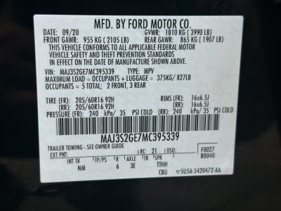 2021 Ford EcoSport SE